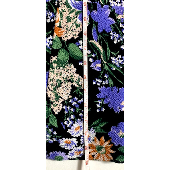 Anthropologie Maeve Floral Print Peplum Side Buttons Sleeveless Vest Tunic Top M - Picture 7 of 9